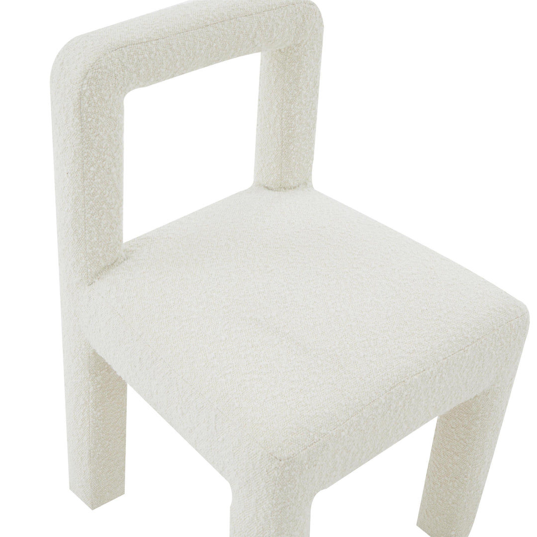 American Home Furniture | TOV Furniture - Hazel Cream Boucle Dining Chair