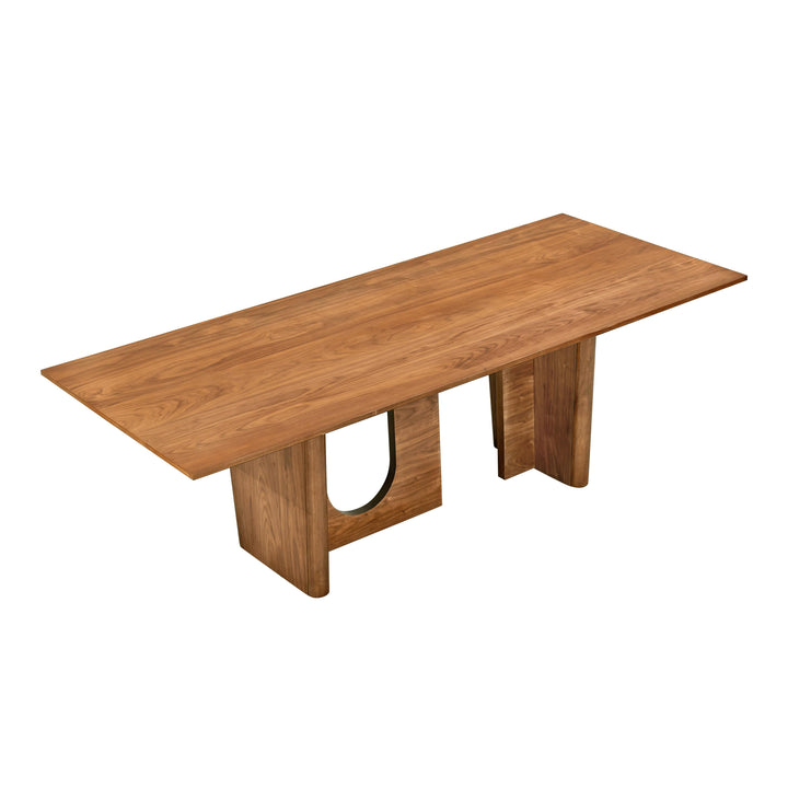 American Home Furniture | TOV Furniture - Satra Walnut Rectangular Dining Table