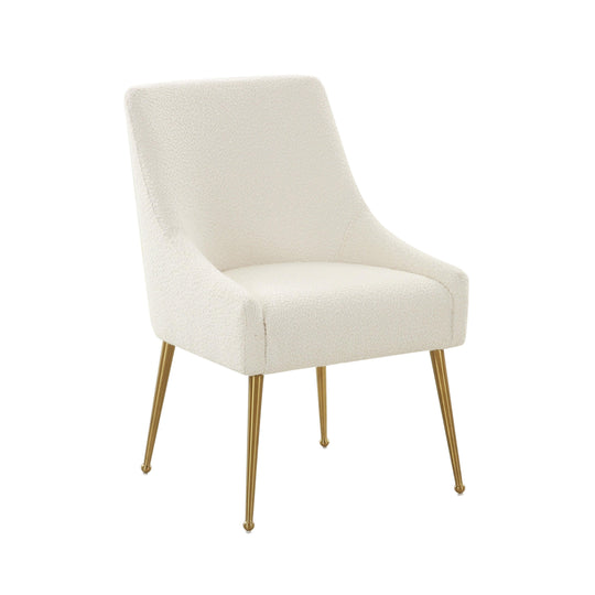 TOV Furniture Beatrix Cream Boucle Side Chair DINING CHAIRS