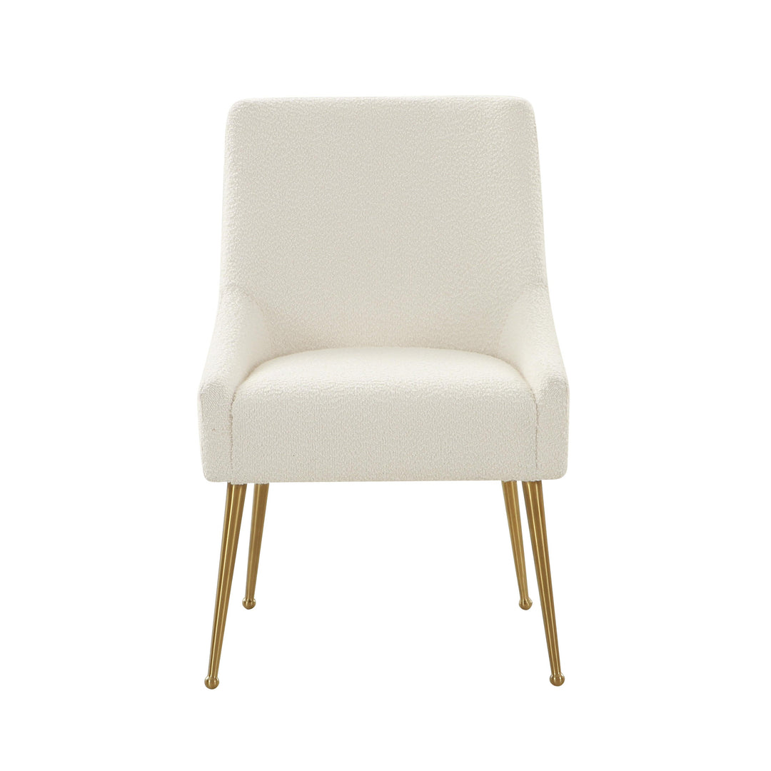 American Home Furniture | TOV Furniture - Beatrix Cream Boucle Side Chair