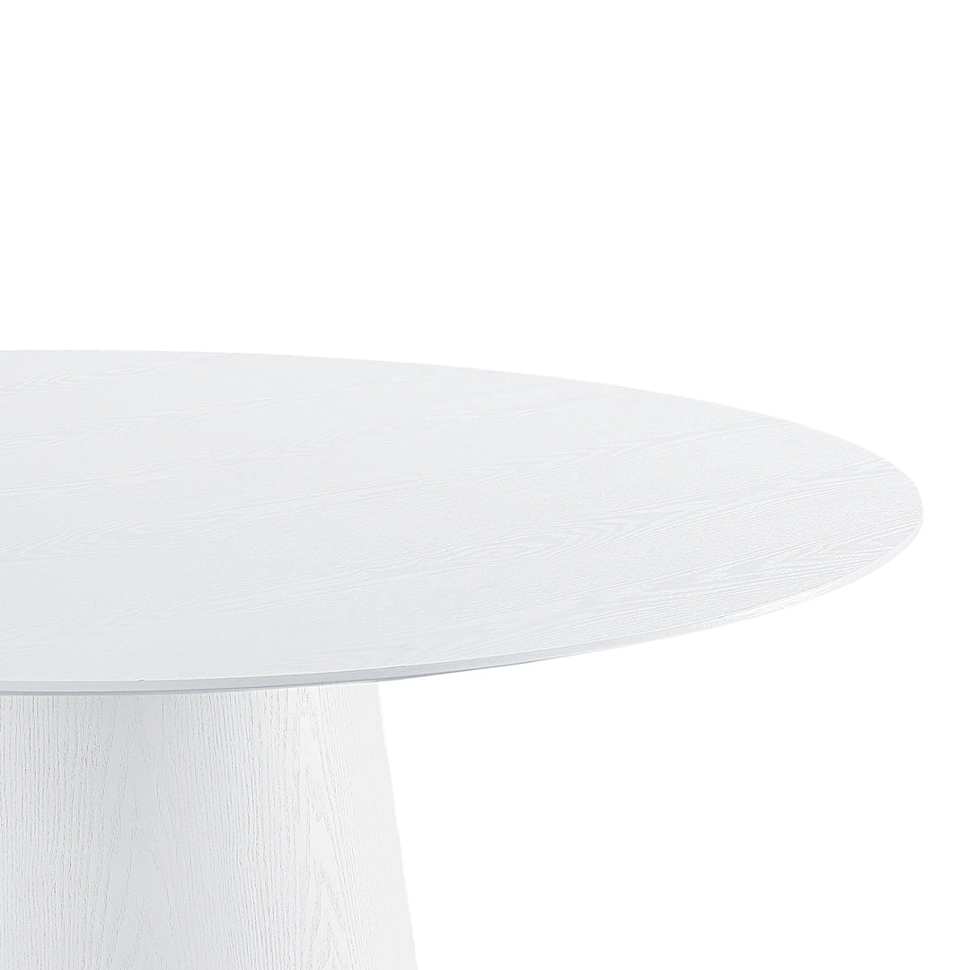 American Home Furniture | TOV Furniture - Pauline White Ash 62" Round Dining Table