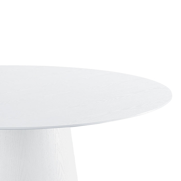 American Home Furniture | TOV Furniture - Pauline White Ash 62" Round Dining Table