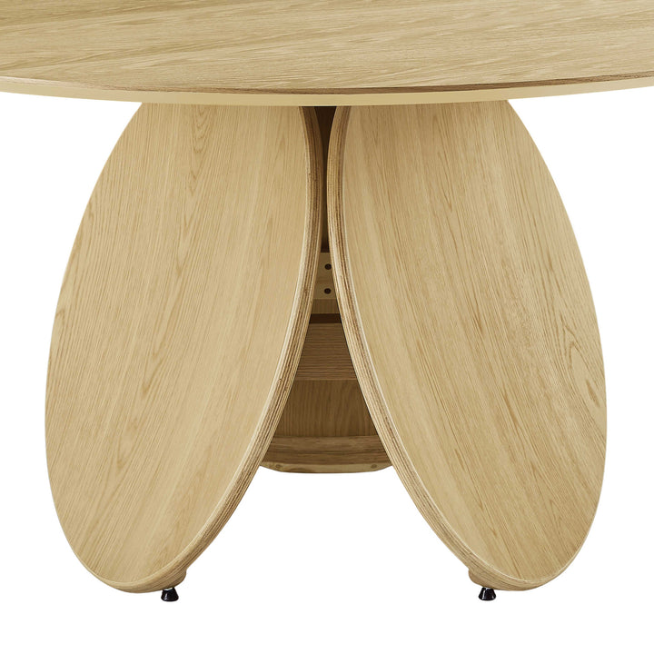 American Home Furniture | TOV Furniture - Emil Natural Oak Round Dining Table