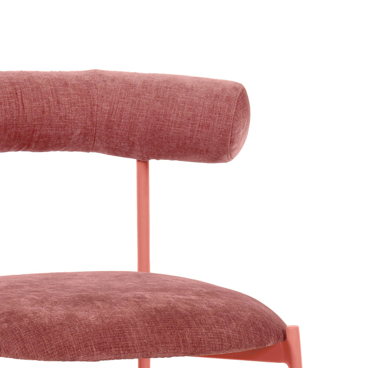 TOV Furniture Liliana Mauve Velvet Bar Stool OTTOMANS, POUFS, + STOOLS