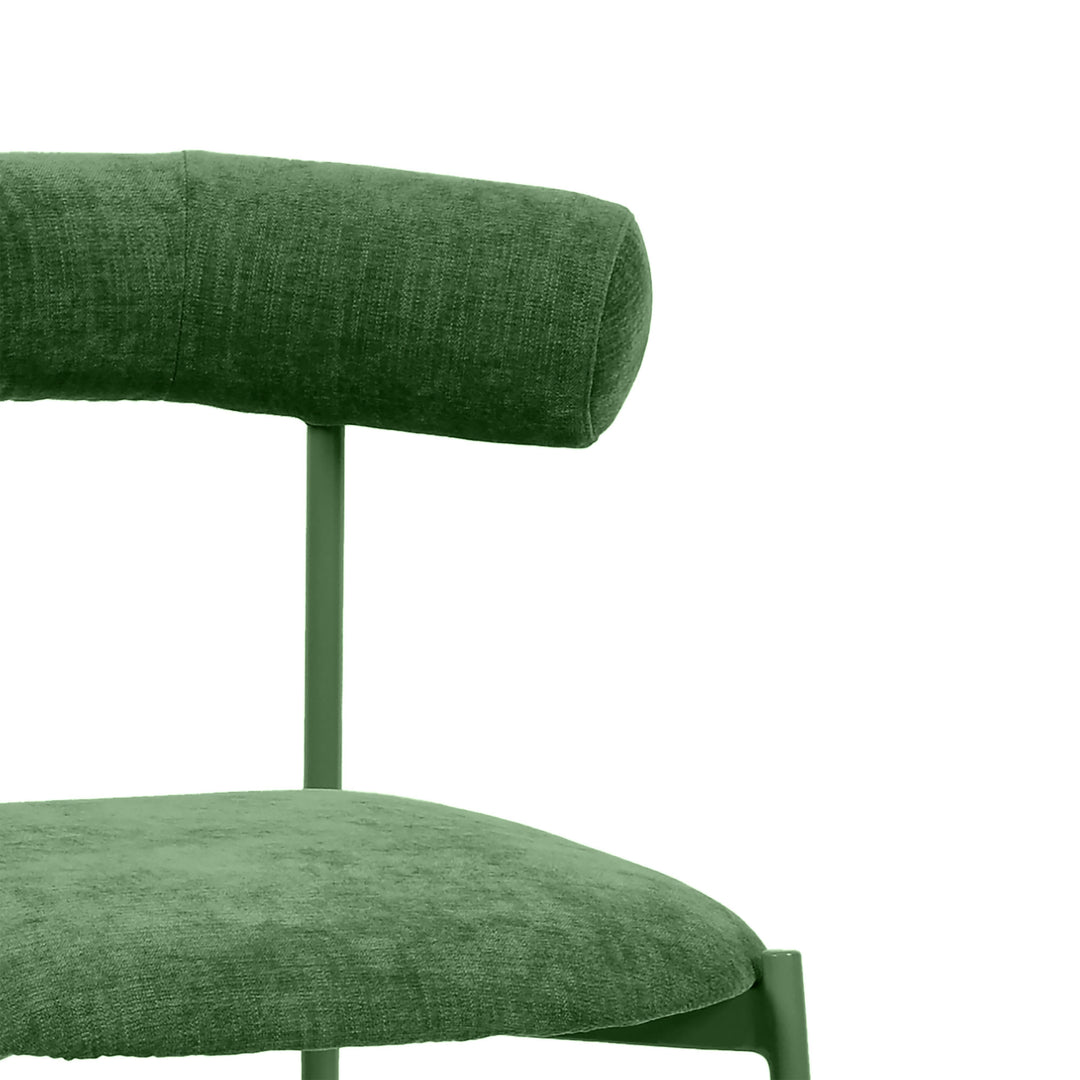 TOV Furniture Liliana Forest Green Velvet Counter Stool OTTOMANS, POUFS, + STOOLS