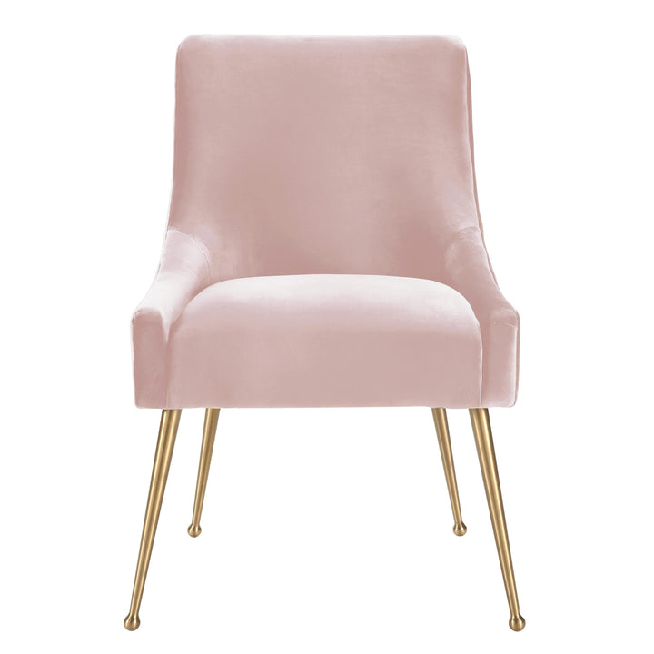 TOV Furniture Beatrix Blush Velvet Side Chair DINING CHAIRS