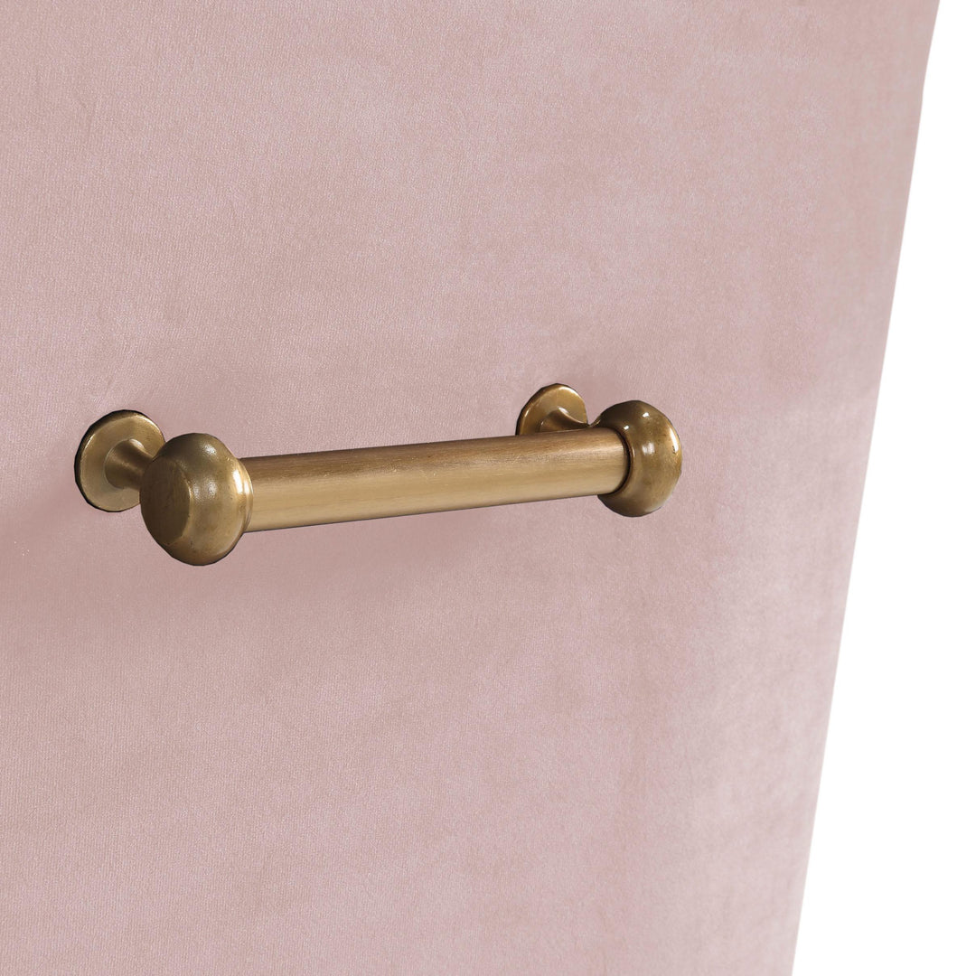 TOV Furniture Beatrix Blush Velvet Side Chair DINING CHAIRS