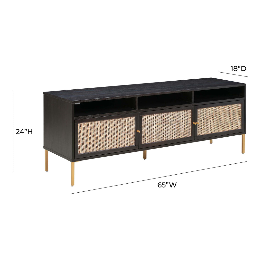 TOV Furniture Sierra Noir Media Console MEDIA + TV STANDS