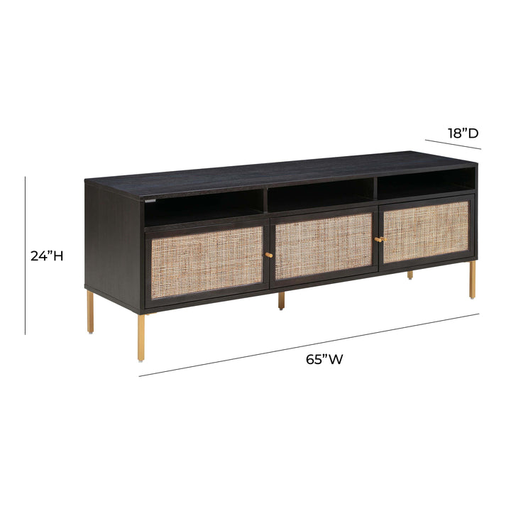 TOV Furniture Sierra Noir Media Console MEDIA + TV STANDS