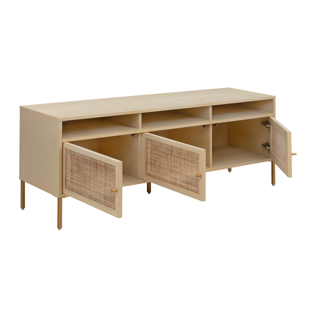 TOV Furniture Sierra Buttermilk Media Console MEDIA + TV STANDS