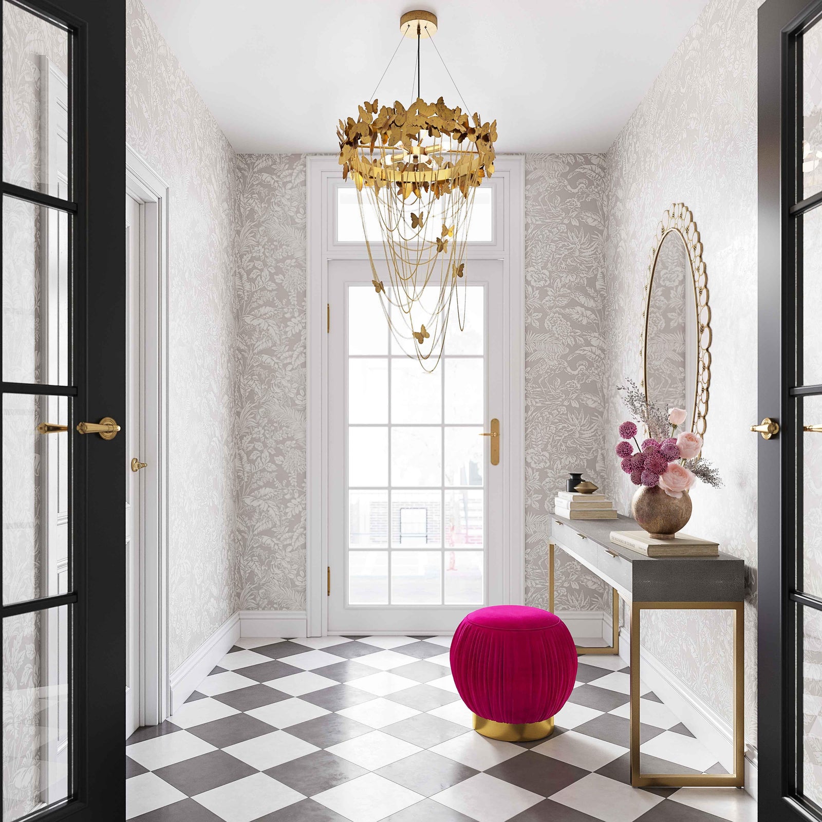 TOV Furniture Butterfly Gold Chandelier CHANDELIERS