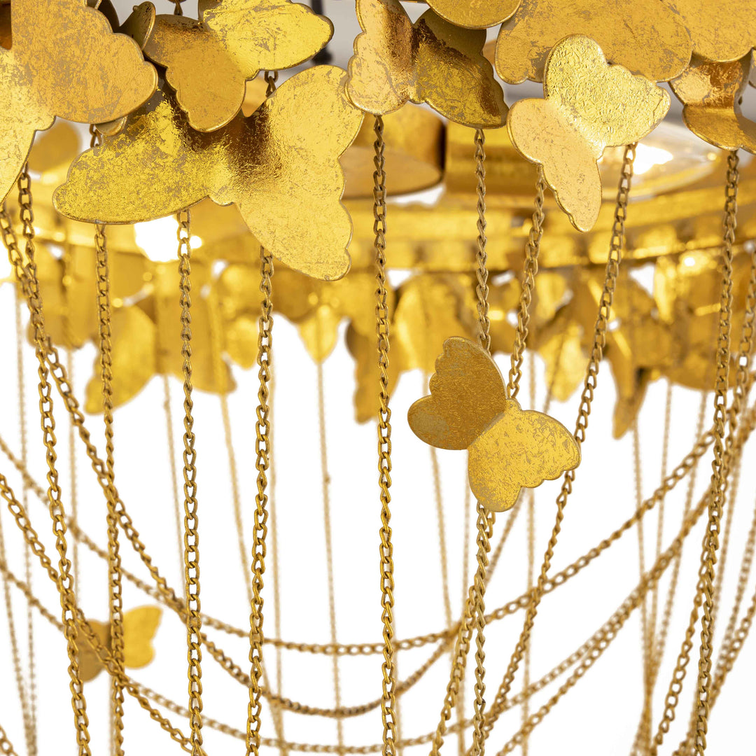 TOV Furniture Butterfly Gold Chandelier CHANDELIERS