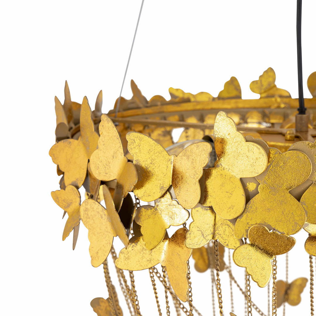 TOV Furniture Butterfly Gold Chandelier CHANDELIERS