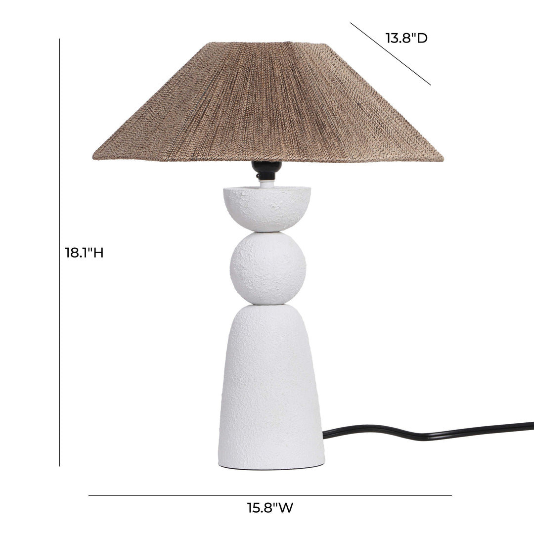 American Home Furniture | TOV Furniture - Shabby Natural Rope Table Lamp