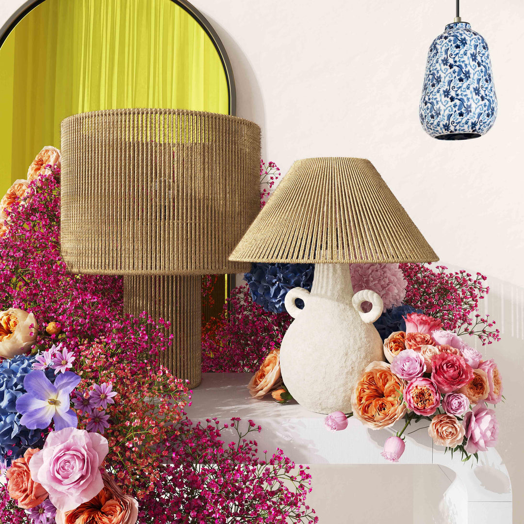 TOV Furniture Hope Natural Large Table Lamp TABLE LAMPS