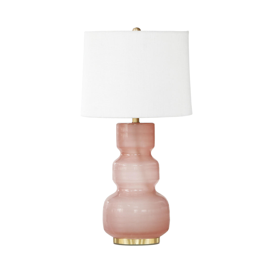 American Home Furniture | TOV Furniture - Winter Pink Glass Table Lamp