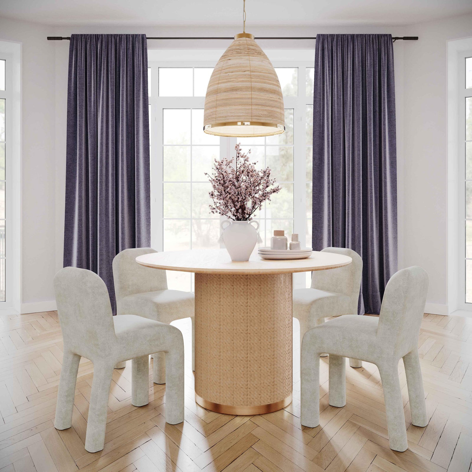 TOV Furniture Kelsey Rattan Pendant Lamp PENDANT LIGHTING