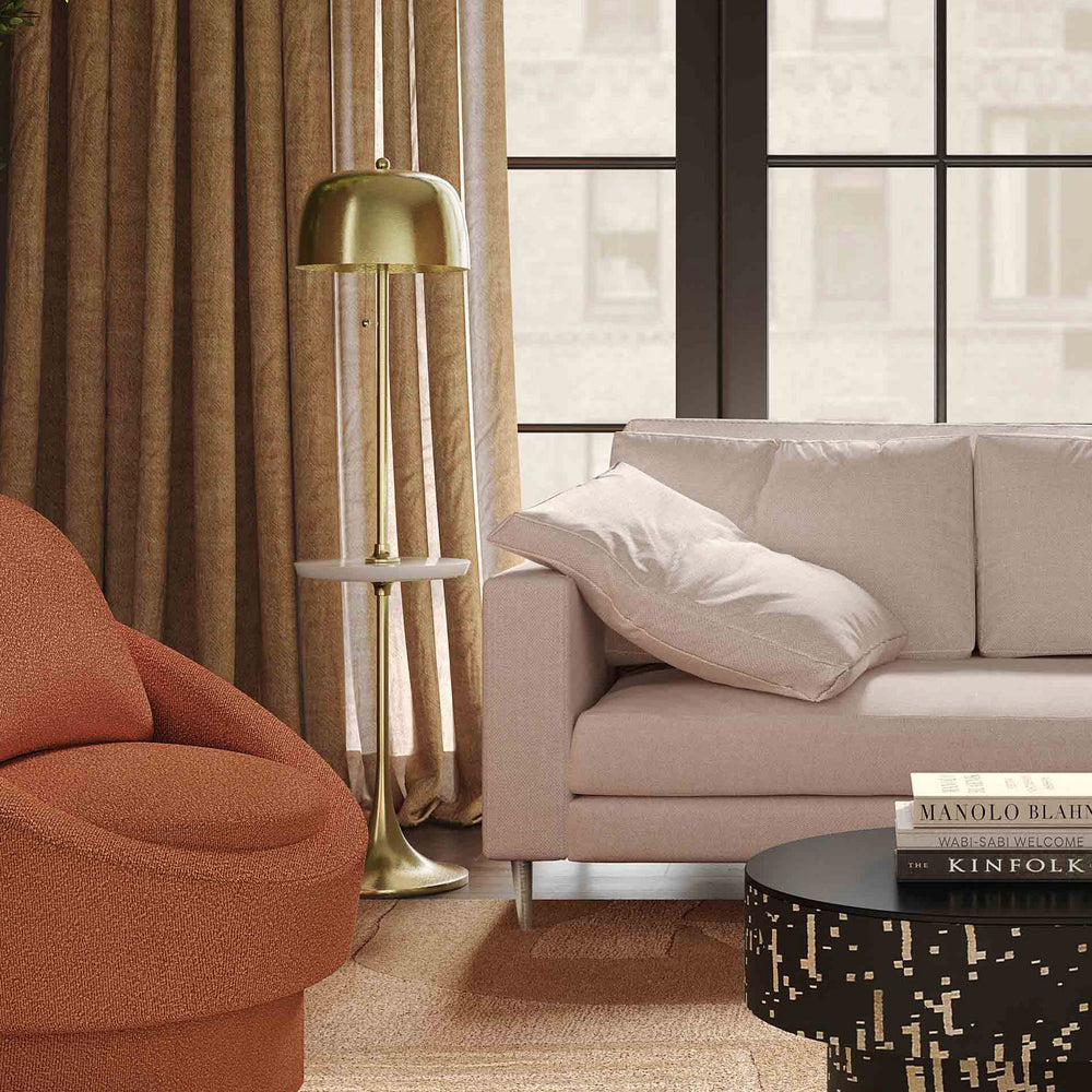 American Home Furniture | TOV Furniture - Sienna Gold Floor Lamp