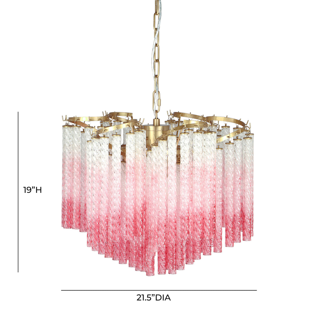 American Home Furniture | TOV Furniture - Ananya Ombre Glass Chandelier