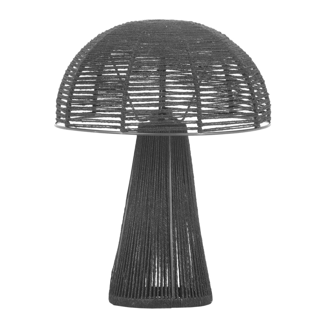 American Home Furniture | TOV Furniture - Oddy Black Jute Table Lamp