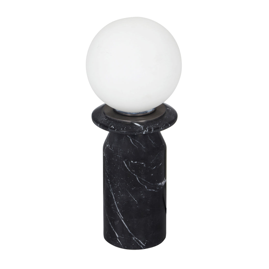 American Home Furniture | TOV Furniture - Globe Onyx Black Marble Lamp