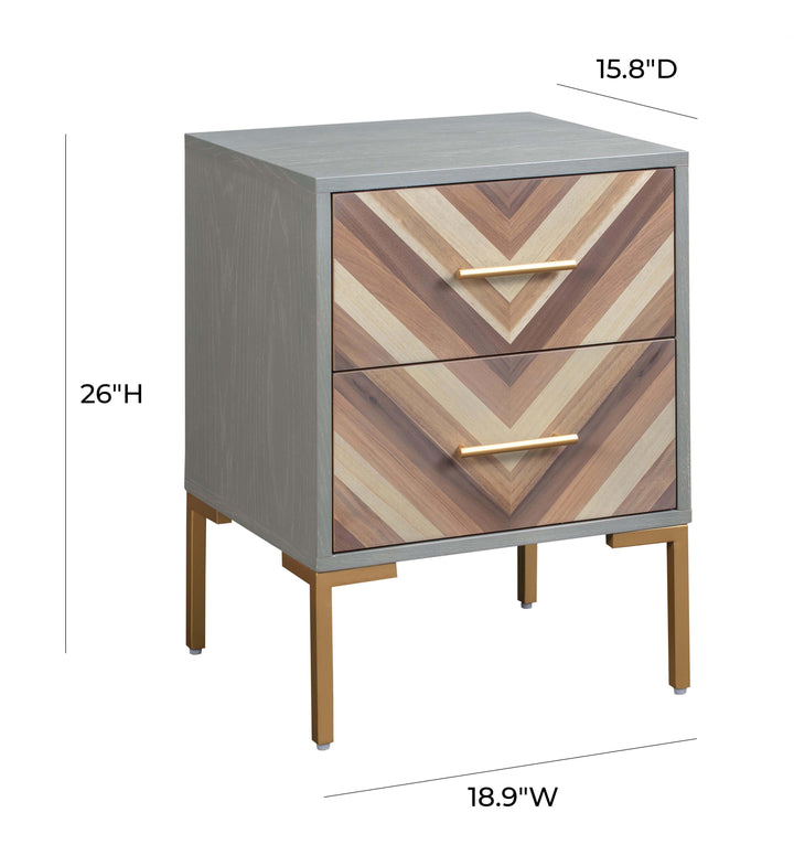 American Home Furniture | TOV Furniture - Quinn Grey Side Table