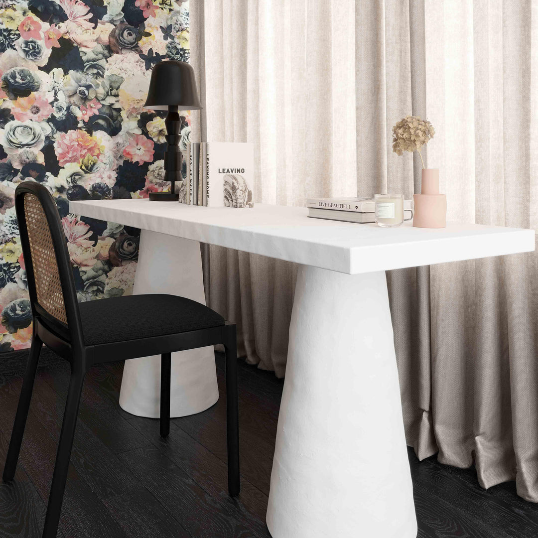TOV Furniture Dayana Plaster Desk DESKS