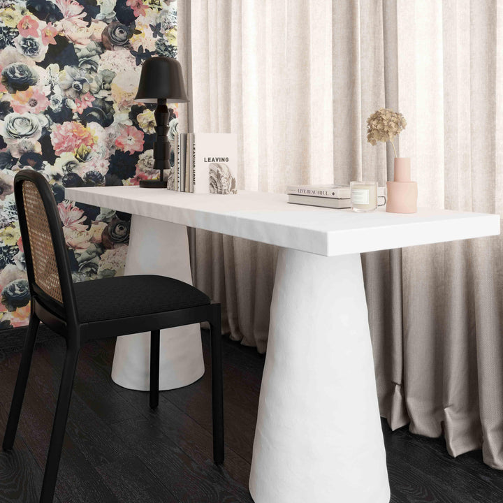 TOV Furniture Dayana Plaster Desk DESKS