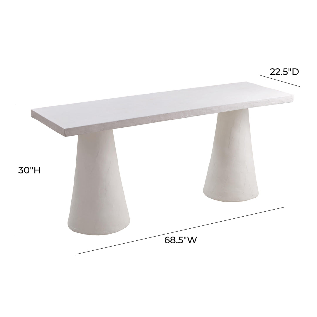 TOV Furniture Dayana Plaster Desk DESKS