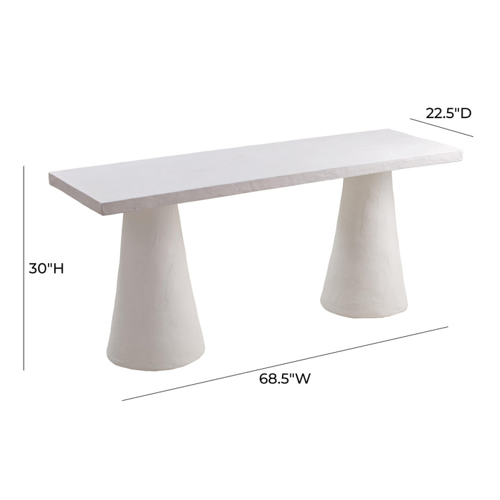 TOV Furniture Dayana Plaster Desk DESKS