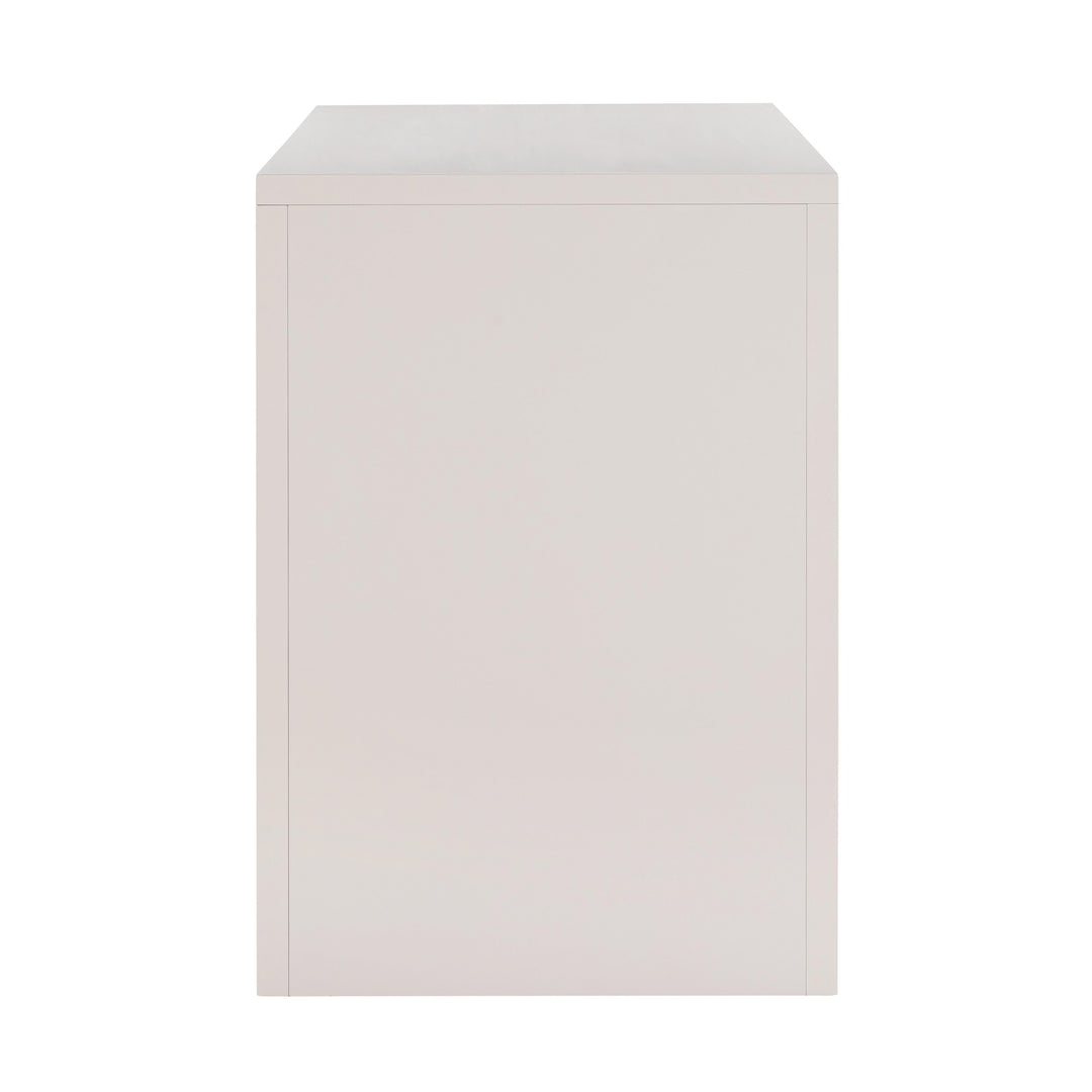 TOV Furniture Suzie Cream & Rattan Executive Desk DESKS