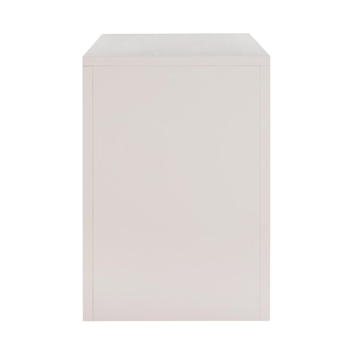 TOV Furniture Suzie Cream & Rattan Executive Desk DESKS