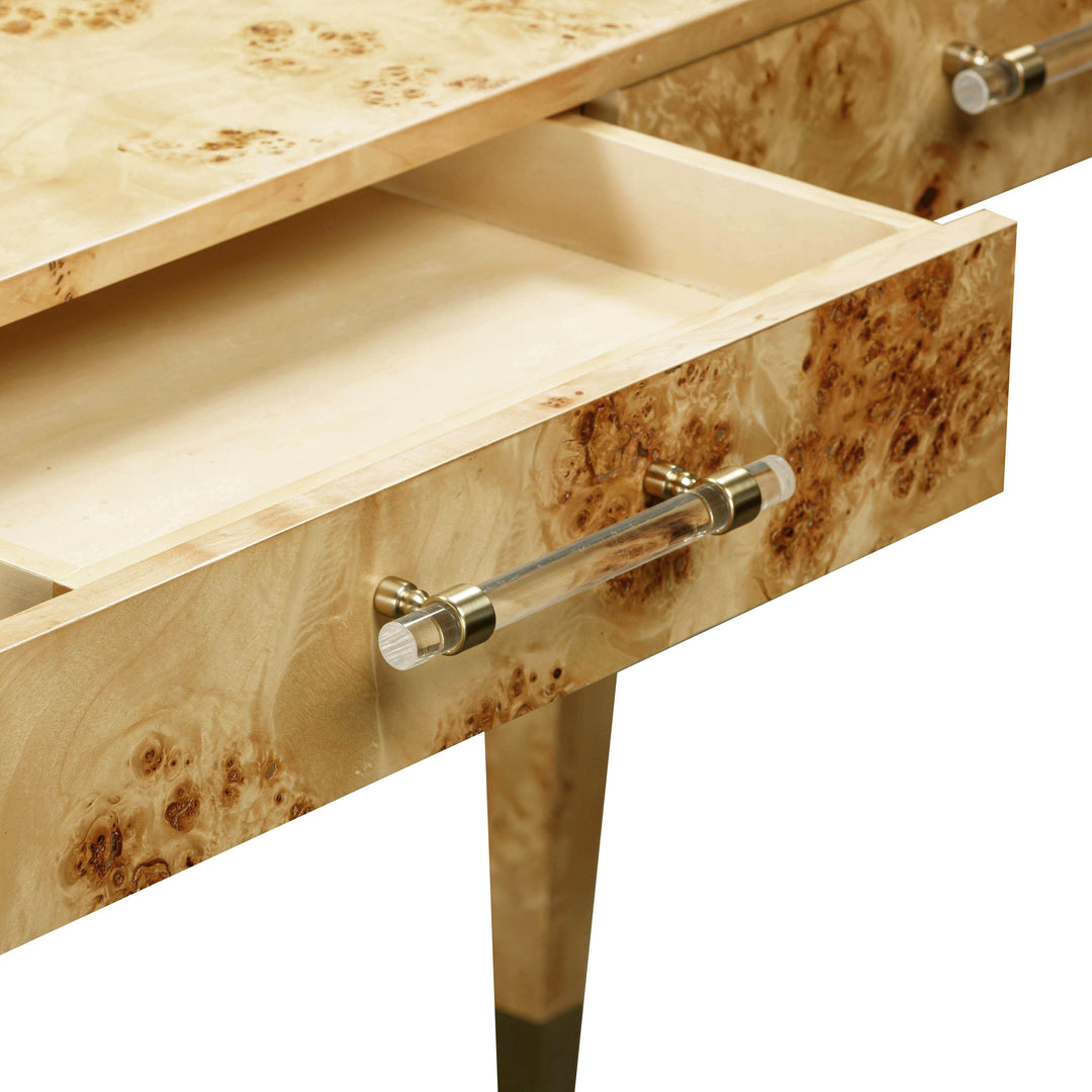 TOV Furniture Brandyss Natural Burl Work Desk DESKS