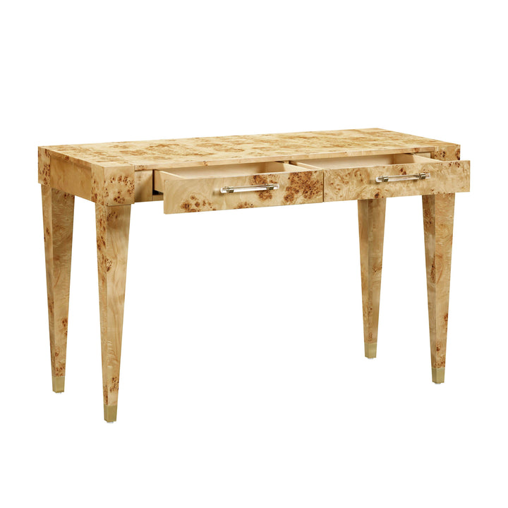 TOV Furniture Brandyss Natural Burl Work Desk DESKS