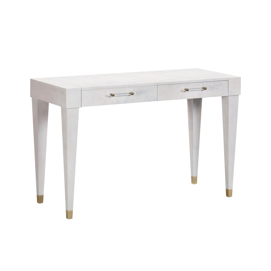 American Home Furniture | TOV Furniture - Brandyss White Burl Work Desk