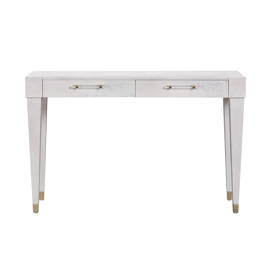 TOV Furniture Brandyss White Burl Work Desk DESKS