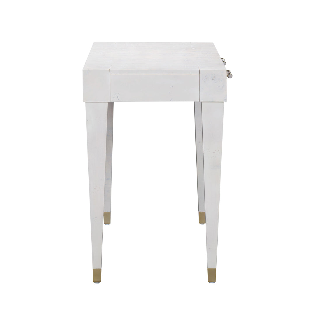 TOV Furniture Brandyss White Burl Work Desk DESKS