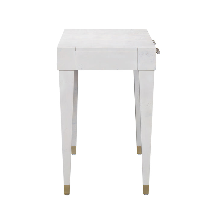 TOV Furniture Brandyss White Burl Work Desk DESKS