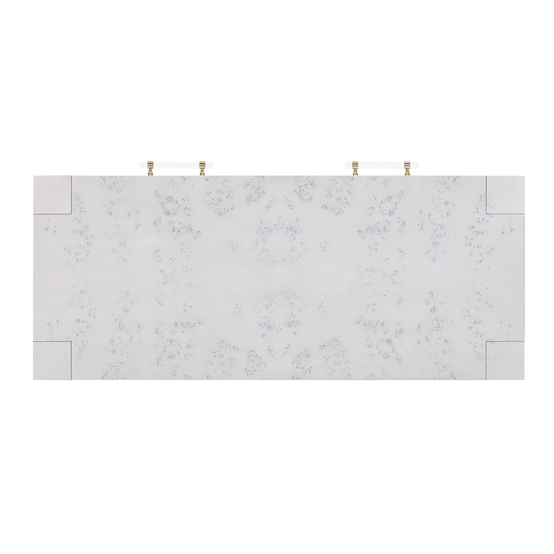 TOV Furniture Brandyss White Burl Work Desk DESKS