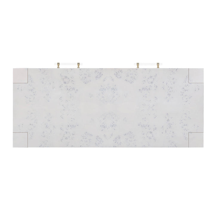 TOV Furniture Brandyss White Burl Work Desk DESKS