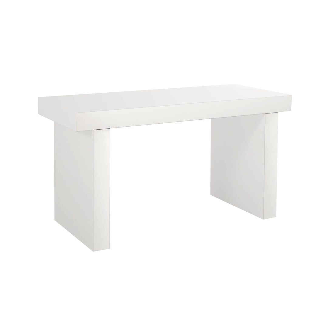 American Home Furniture | TOV Furniture - Clara Glossy White Lacquer Desk