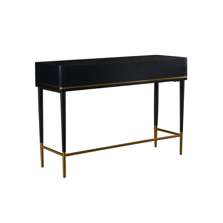 American Home Furniture | TOV Furniture - Mariah Two Drawer Black Desk