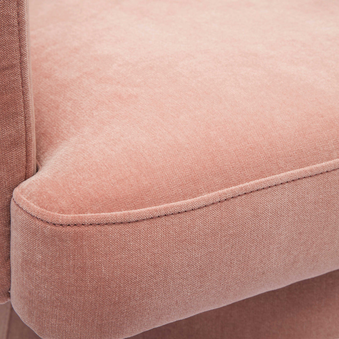 TOV Furniture Kristen Pink Upcycled Chenille Rolling Desk Chair ACCENT + LOUNGE CHAIRS
