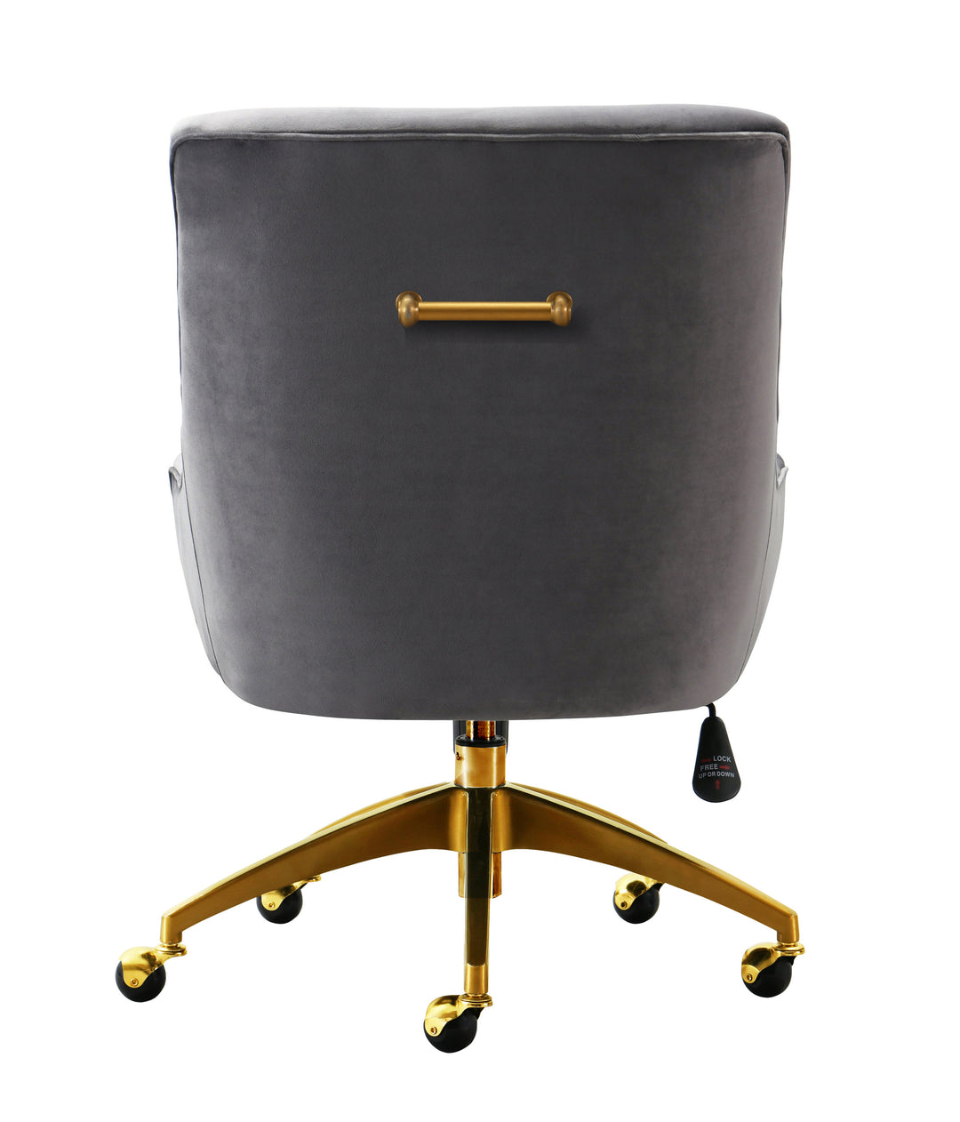 American Home Furniture | TOV Furniture - Beatrix Grey Office Swivel Chair