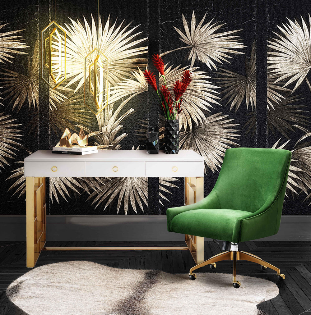 American Home Furniture | TOV Furniture - Beatrix Green Office Swivel Chair