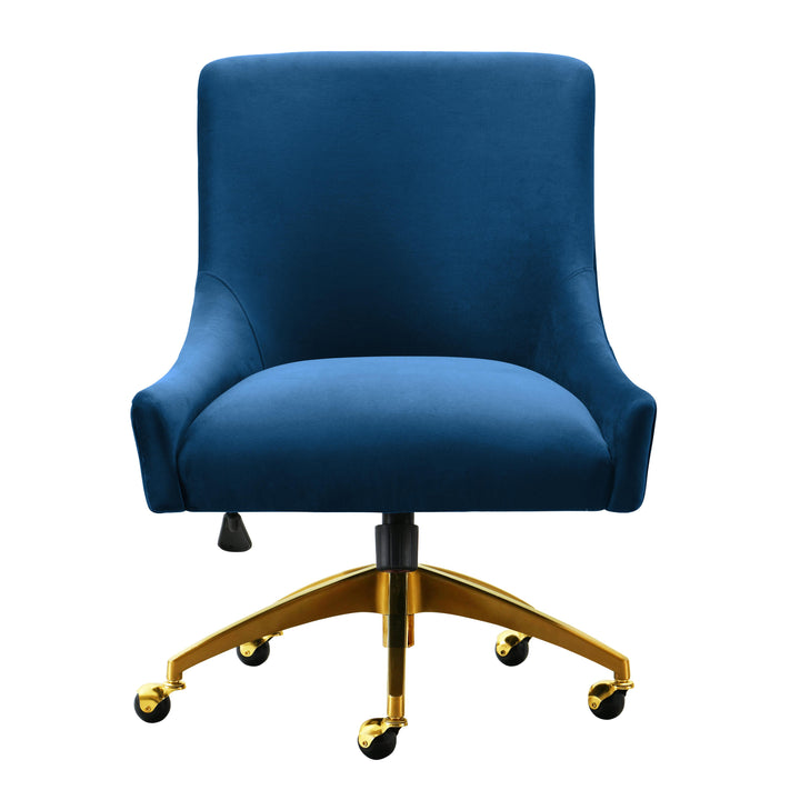 TOV Furniture Beatrix Navy Office Swivel Chair ACCENT + LOUNGE CHAIRS