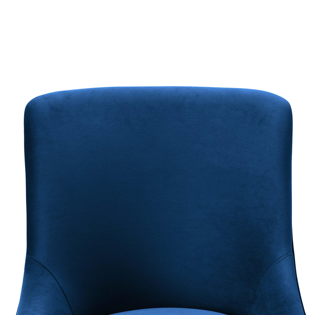 TOV Furniture Beatrix Navy Office Swivel Chair ACCENT + LOUNGE CHAIRS