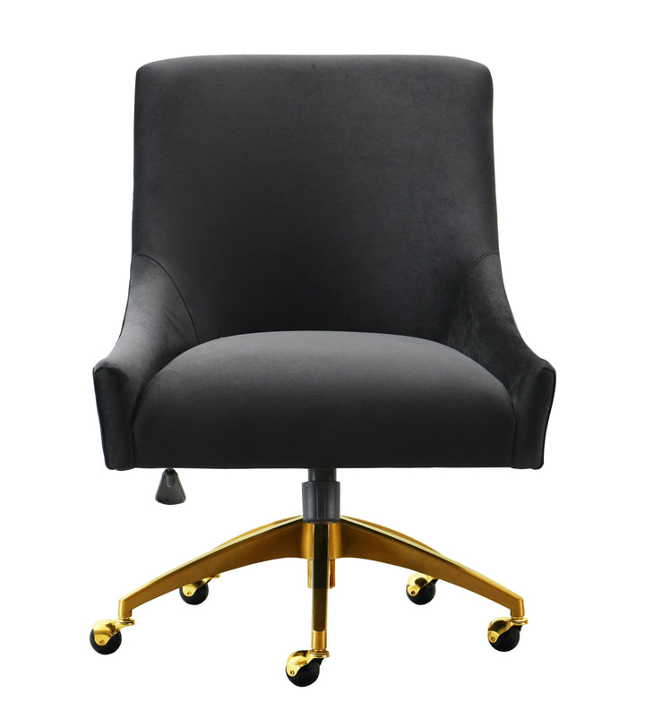 TOV Furniture Beatrix Black Office Swivel Chair ACCENT + LOUNGE CHAIRS