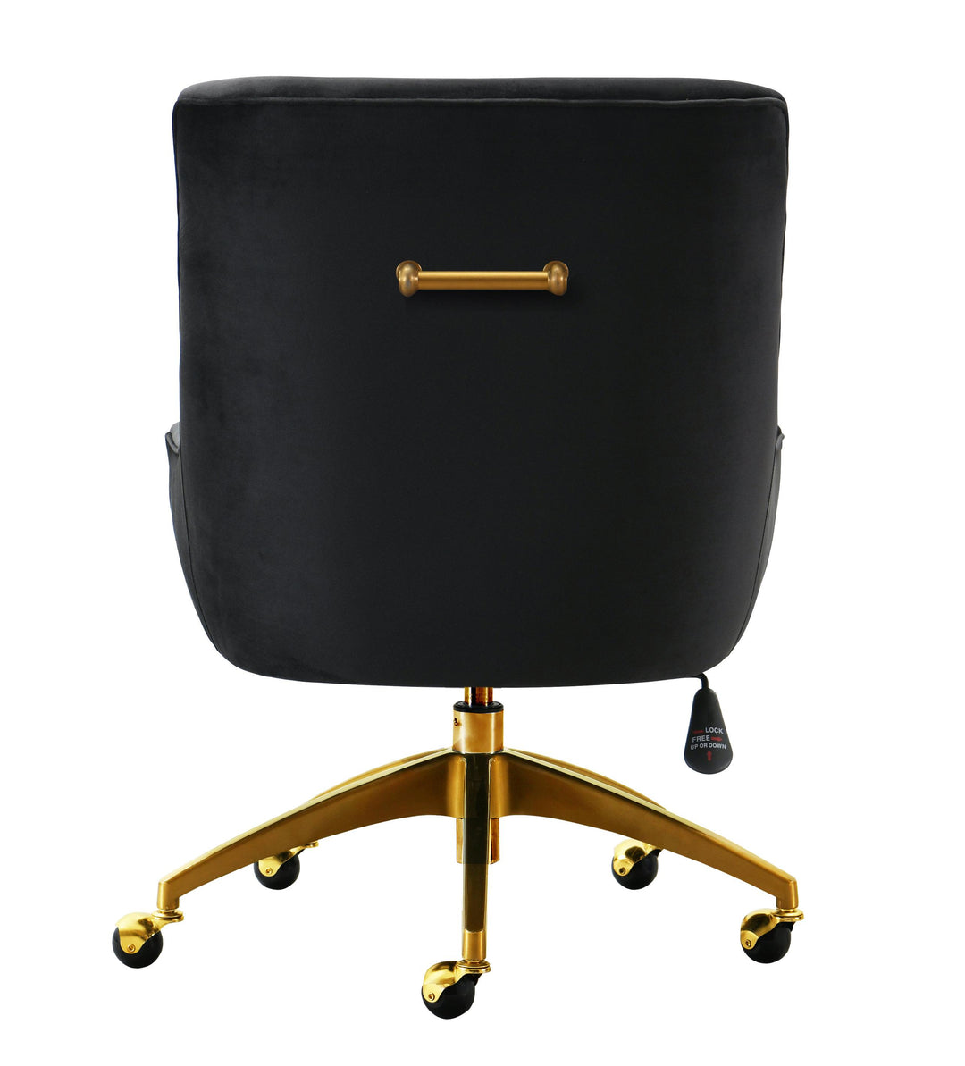 TOV Furniture Beatrix Black Office Swivel Chair ACCENT + LOUNGE CHAIRS
