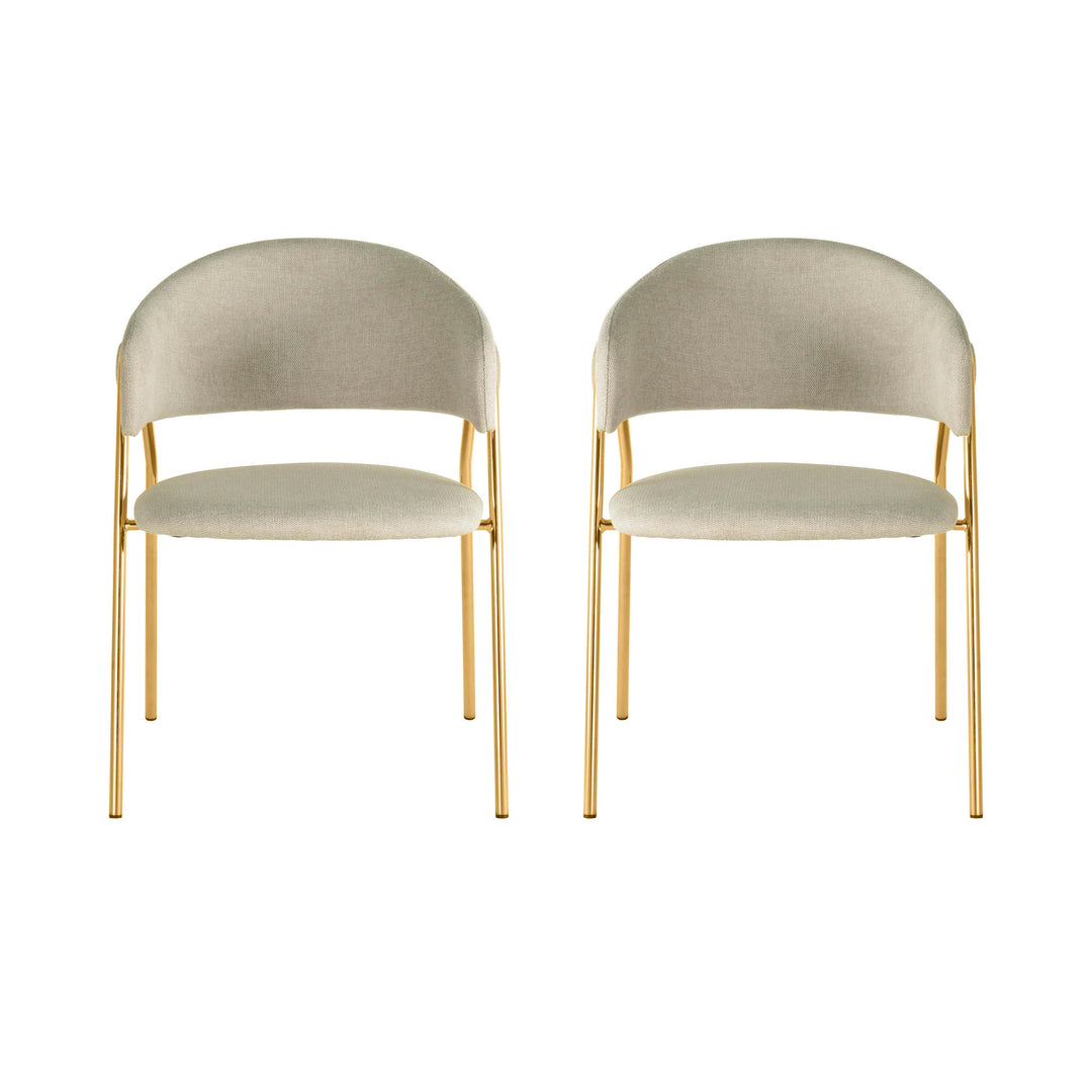 American Home Furniture | TOV Furniture - Lara Cream Dining Chair by Inspire Me! Home Decor - Set of 2